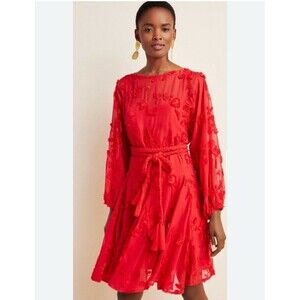 New Anthropologie x Mare Mare Amal Textured 3D Floral Fauna Y2K 90s Vegan